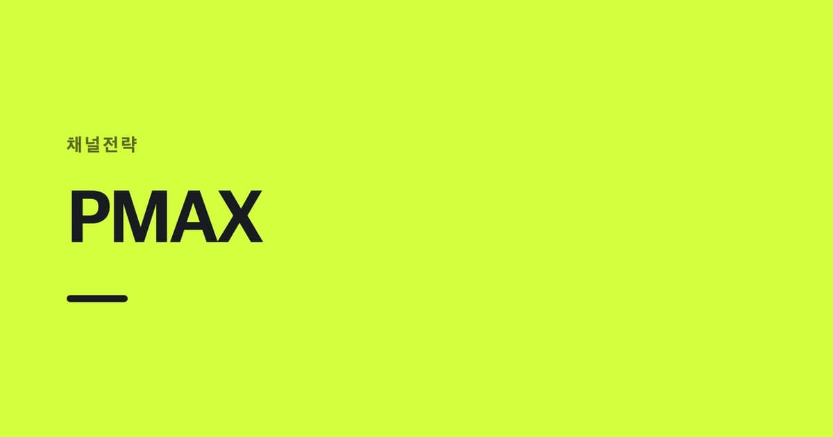 채널전략 — PMAX